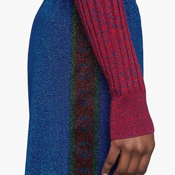 Gucci Wool Lame GG Stripe Pants - Picture 2 of 12